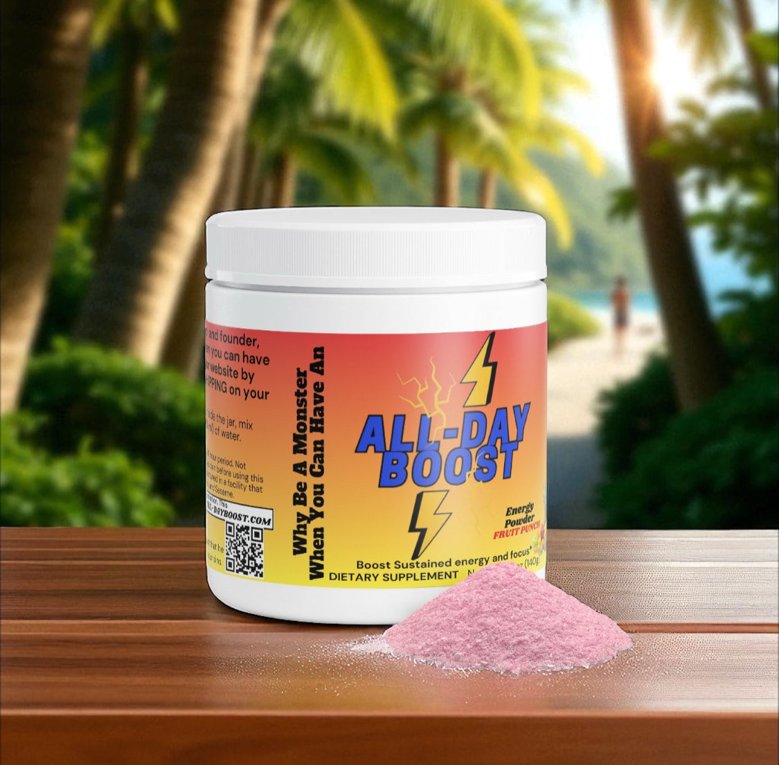 ALL-DAY BOOST Energy Powder (Fruit Punch)