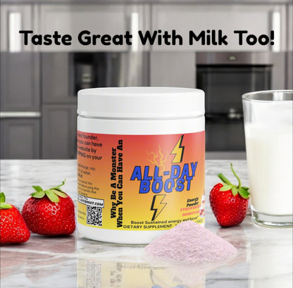 ALL-DAY BOOST Energy Powder (Strawberry Shortcake)